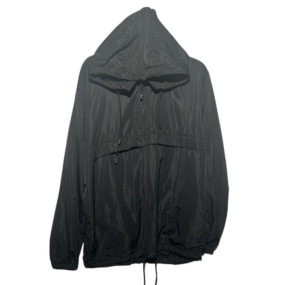 Divided H&M Men's Black Hoodie Size Medium Full Zip Up 100% Polyester Preowned